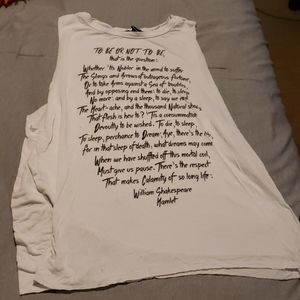 hamlet Shakespeare tank top